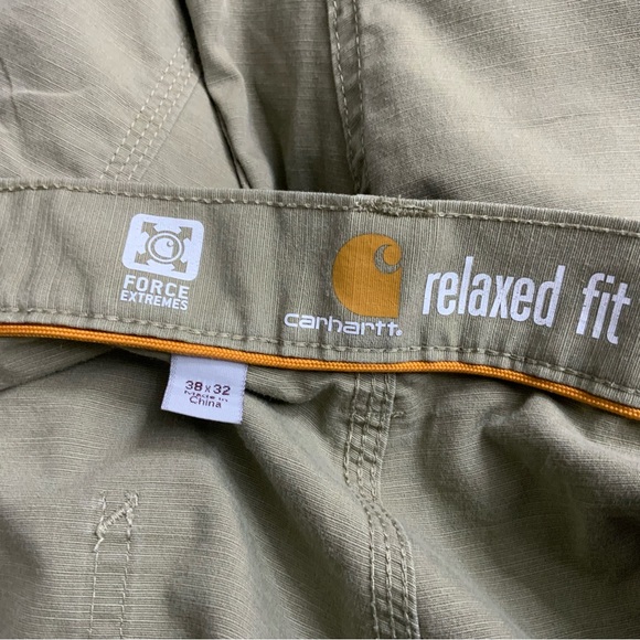 Carhartt Men’s Relaxed Fit Force Extremes Work Pants. Size 38 x 32. Light green. - Picture 8 of 9